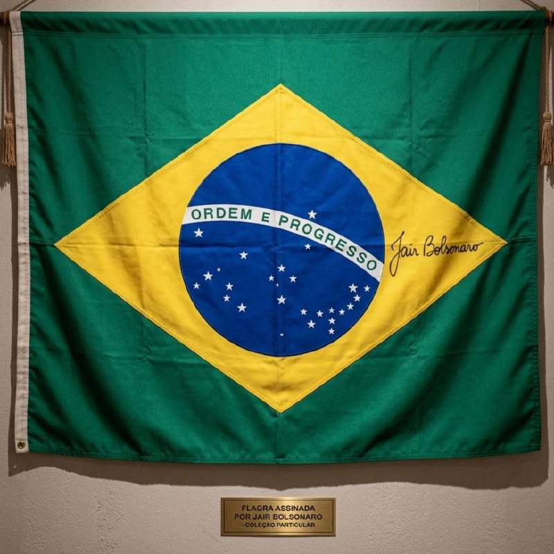 Bandeira AUTOGRAFADA